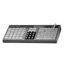 Программируемая клавиатура АТОЛ KB-76-KU черная,  c ридером магнитных карт на 1-3 дорожки, черная